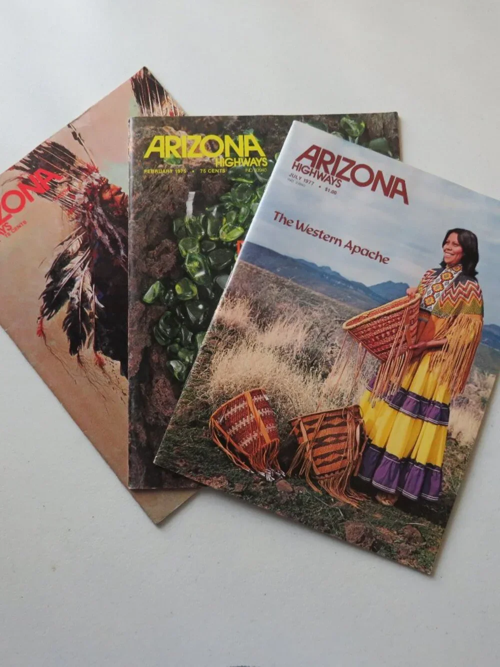 Arizona Highways Vintage Magazines Lot of 3 1975, 1977